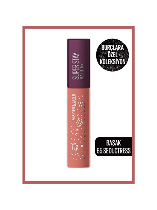 Maybelline New York Super Stay Matte Ink Zodiac Likit Mat Ruj-  65 Seductress (Başak)