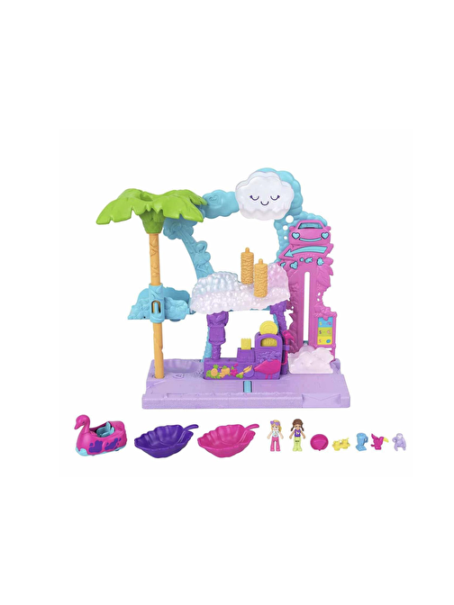 Polly Pocket Flamingo Araba Su Eğlencesi HHJ05 