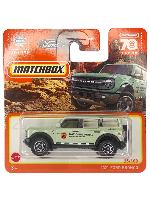 Mattel Matchbox 2021 Ford Bronco Araba C0859-HLD22