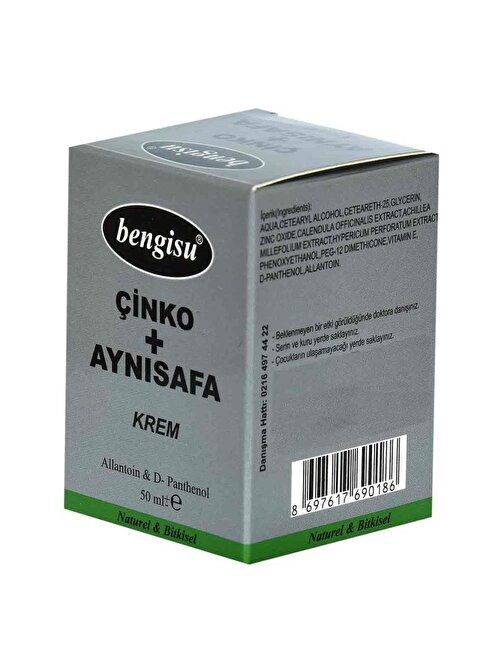 Bengisu Çinko + Aynısafa Kremi Allantoin D- Panthenol 50ML