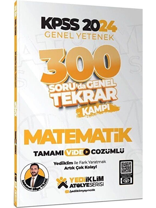 2024 KPSS Genel Yetenek Matematik 300 Soruda Tamamı Video Çözümlü Genel Tekrar Kampı Yediiklim