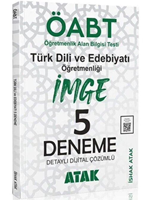 ÖABT Türk Dili Edebiyatı Öğretmenliği İmge 5 Deneme Atak Yayınları