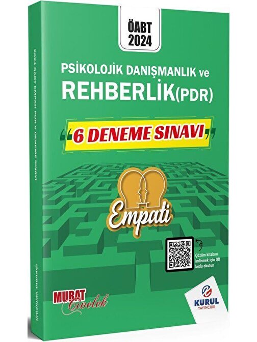 2024 ÖABT Empati Psikolojik Danışmanlık ve Rehberlik 6 Deneme Sınavı Kurul Yayıncılık