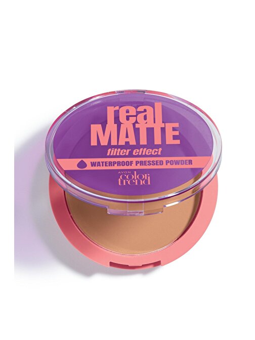 Avon Color Trend Real Matte Filter Effect Mat Pudra Neutral Medium Tan