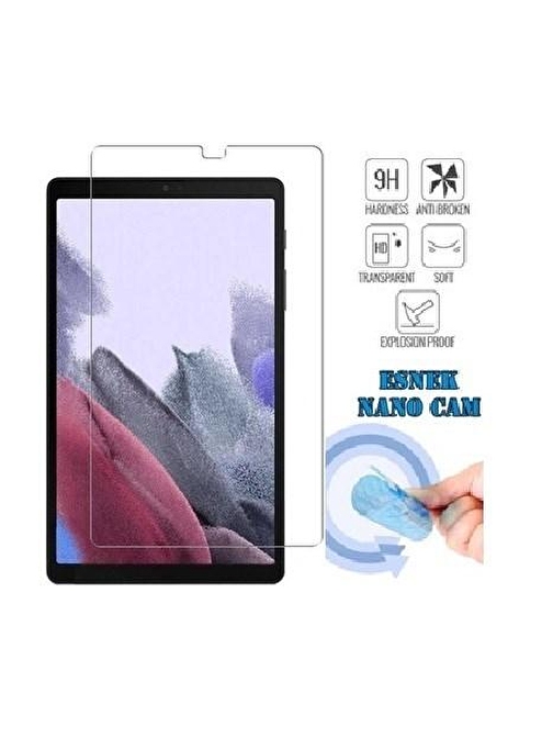 Tfy Store Samsung Galaxy T290 Tab A 8 Uyumlu Ekran Koruyucu Şeffaf Nano Jelatin Esnek Kırılmaz