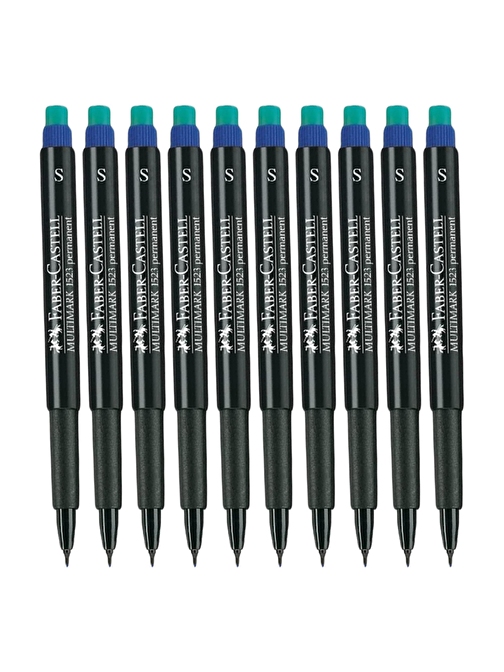 Faber-Castell Permanent Asetat Kalemi Mavi S Uç 10 Lu Kutu 