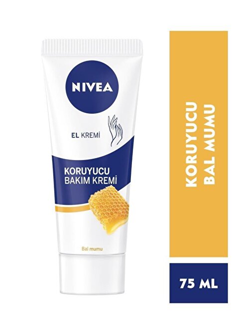 NIVEA Koruyucu Bakım El Kremi 75 Ml - Bal Mumu Ve Gül Kokusu