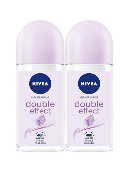 NIVEA Kadın Roll on Deodorant Double Effect 48 Saat Koruma 50mlX2