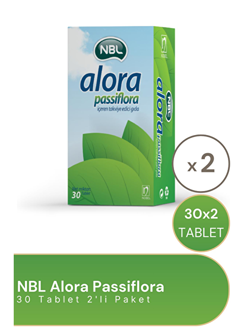 NBL Alora Passiflora 30 Tablet 2'li Paket