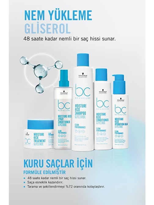 BC Clean Nem Yükleme Sprey Saç Kremi 400ml