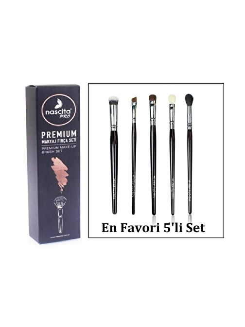 Nascita Premıum NasBrush111 Pro Favori 5'li Fırça Seti 0267 -265-264-263-261