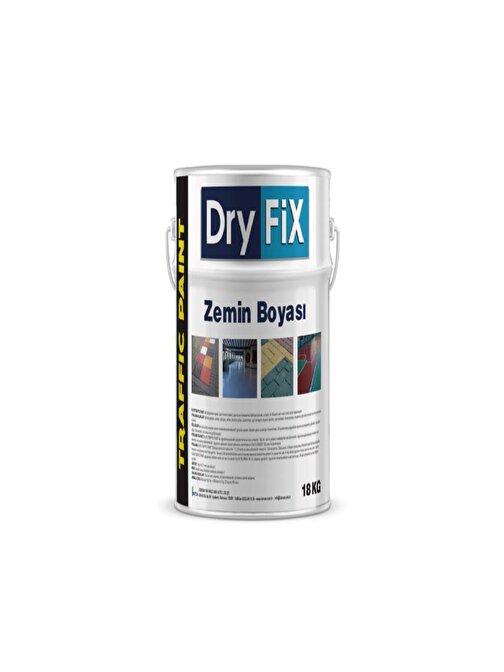 DryFix Traffic Paint Zemin Boyası 18 Kg Ral 5015 Mavi