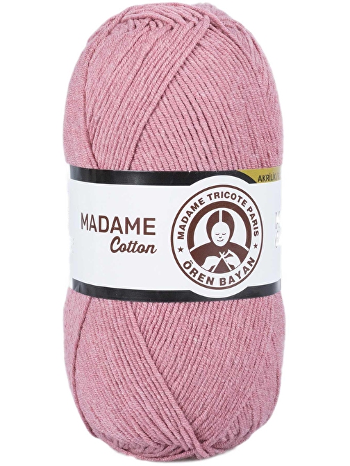 Madame Cotton El Örgü İpi Yünü 100 gr 024 Gül Kurusu