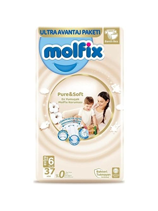 Molfix P&S E.large 6 Beden Fırsat Paketi 37'li