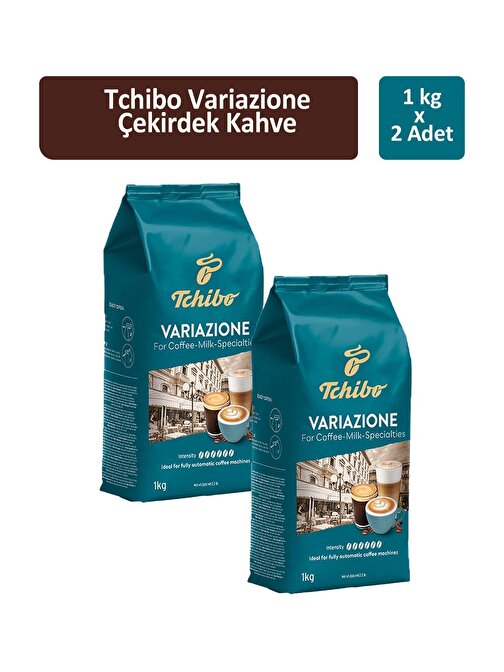 Tchibo Variazone For Coffee-Milk-Specialties Çekirdek Kahve 1000 gr x 2 Adet