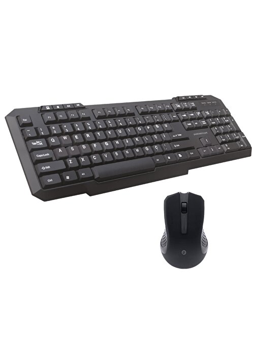 Polosmart PSK10 Kablosuz Klavye&Mouse Set Siyah