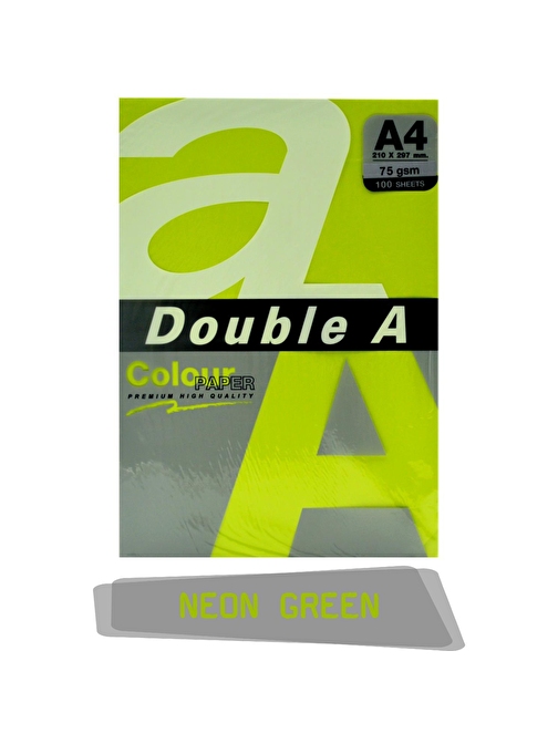 Double A Renkli Fotokopi Kağıdı 100 Lü A4 75 gr