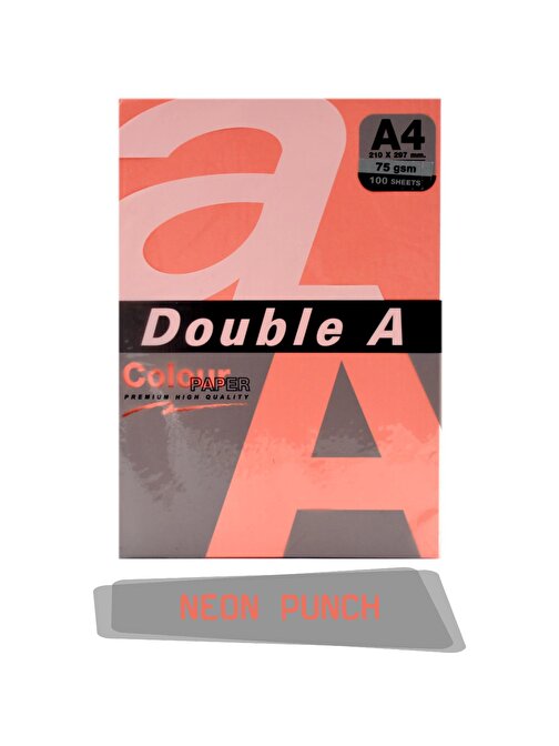 Double A Renkli Fotokopi Kağıdı 100 Lü A4 75 gr