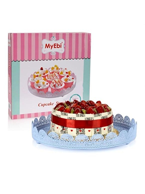 METAL CUPCAKE STANDI MAVİ