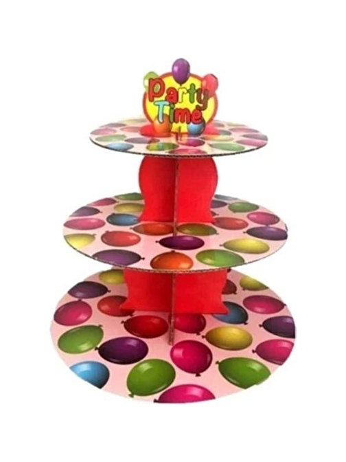 MYEBI KARTON CUPCAKE STANDI BALON DESENLİ