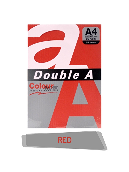 Double A Renkli Fotokopi Kağıdı 25 Li A4 80 gr