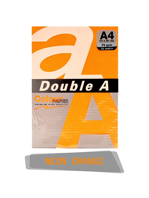 Double A Renkli Fotokopi Kağıdı 25 Li A4 75 gr