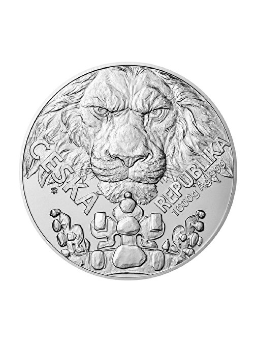 Czech Lion 2023 1 Kilogram 1000 Gram Gümüş Sikke Coin (999)