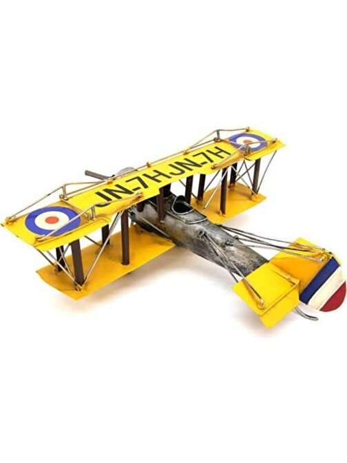 Himarry Dekoratif Metal Uçak Çift Kanatlı BibloKnm-1510E-5415