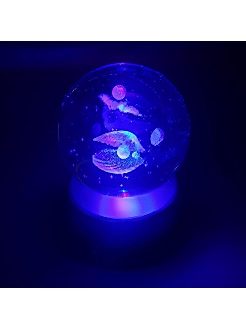 Kristal Cam Küre Işıklı
