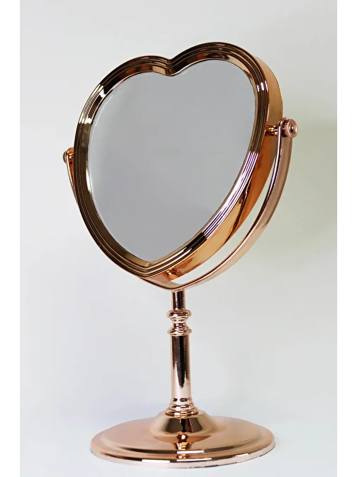 Kalpli Çift Taraflı Masa Aynası Gold
