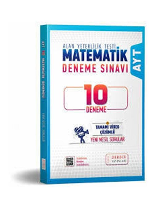 Derece Yayınları Ayt Matematik 10'lu Deneme Yeni 2020 U308479