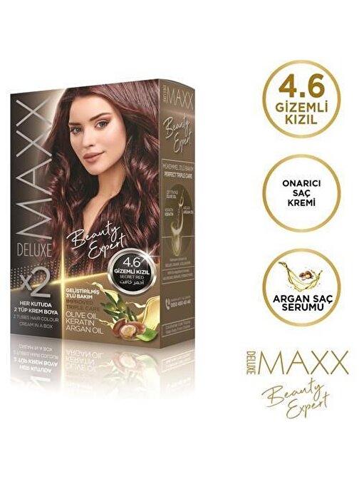 Maxx Deluxe Saç Boyası 4.6 Gizemli Kızıl