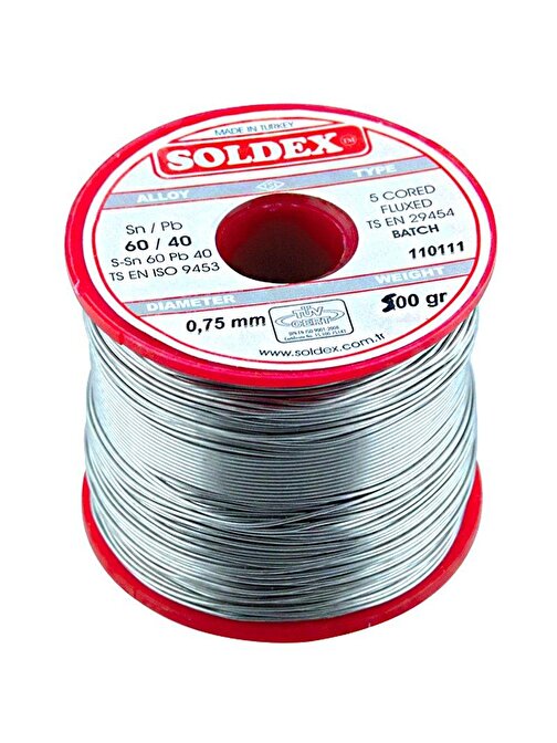 SOLDEX 0.75MM 500 GRAM İNCE LEHİM SN60 PB40