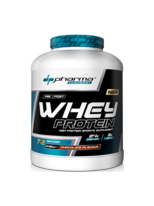 Pharma Nutrition Whey Protein 2196 gr Çikolata Aromalı Protein Tozu 24 gram Protein 72 Servis 