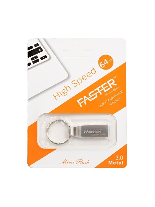 FASTER 64 GB METAL USB FLASH BELLEK