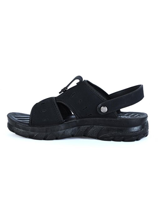 Maxvel 919-10 Siyah Yazlık Erkek Sandalet Ayakkabı