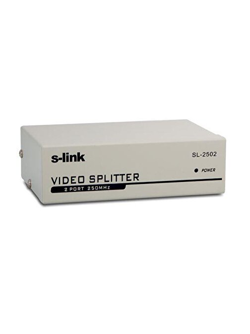 S-LINK SL-2502 2 PORT VGA SPLITTER DAĞITICI (250MHZ - 1920X1080)