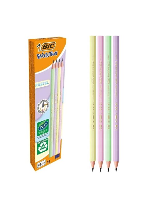 Bic Evolution HB Pastel Kurşun Kalem 12 Li