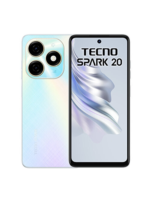 TECNO MOBILE SPARK 20 8/128 GB Beyaz (TECNO Türkiye Garantili)