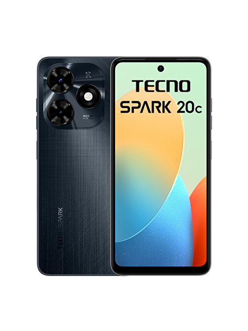 TECNO SPARK 20C 8/128 GB Siyah (TECNO Türkiye Garantili)