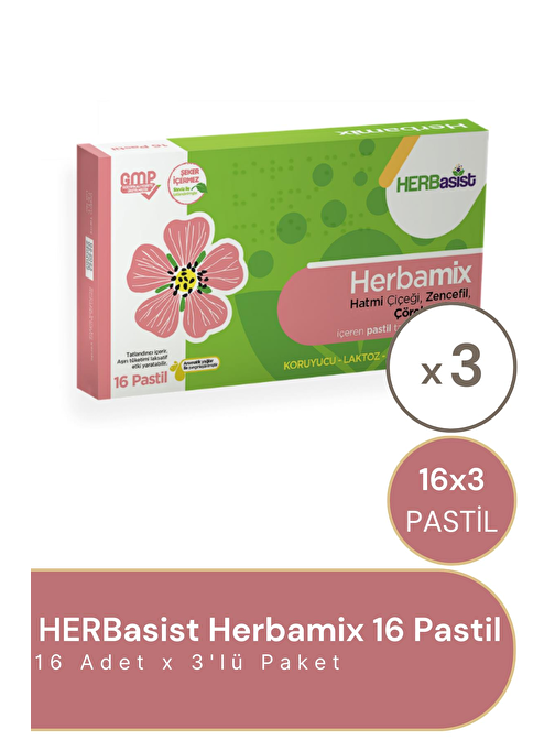 HERBassist Herbamix 16 Pastil 3'lü Paket