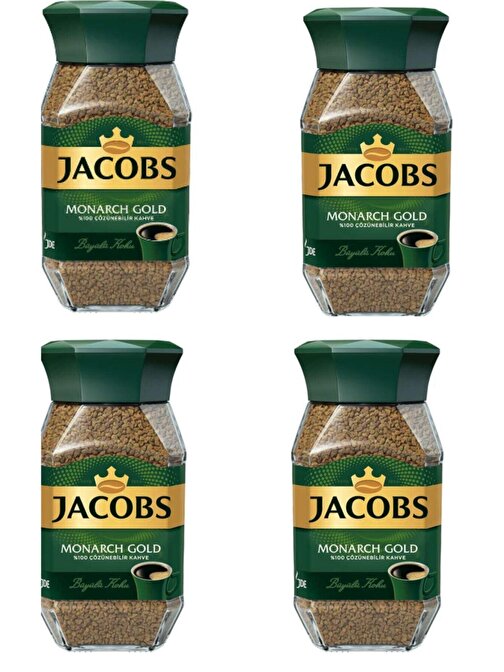 Jacobs Monarch Gold Cam Kavanoz Granül Kahve 47,5 gram x 4 Adet