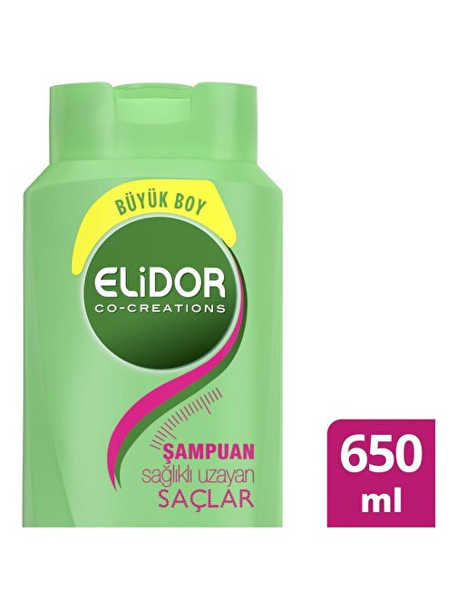 Elidor Şampuan Sağlıklı Uzayan Saçlar Büyük Boy 650 Ml