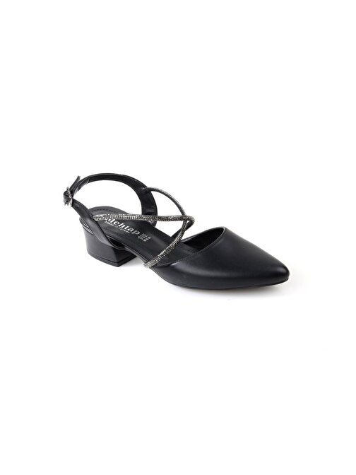 Papuçcity Mhtp 02717 3,5 Cm Topuklu Kadın Stiletto Ayakkabı