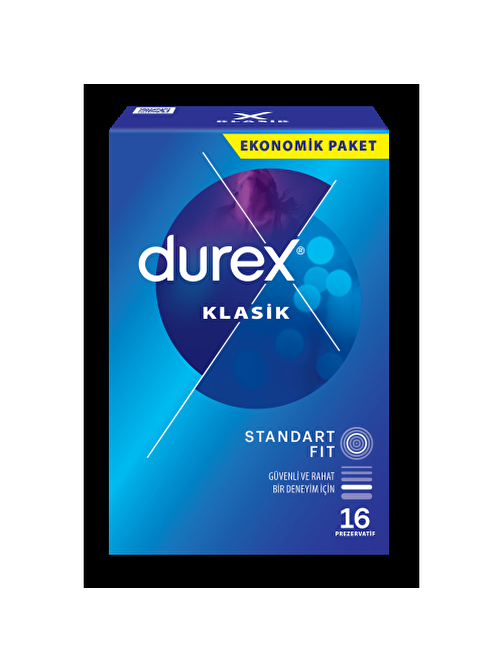 Durex Klasik Kondom 16 lı