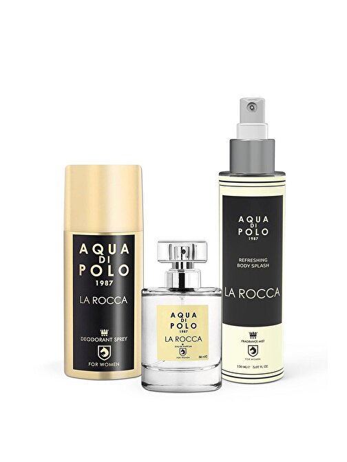 Aqua di Polo 1987 La Rocca Parfüm Deodorant Vücut Spreyi üçlü Kadın Seti STCC021120