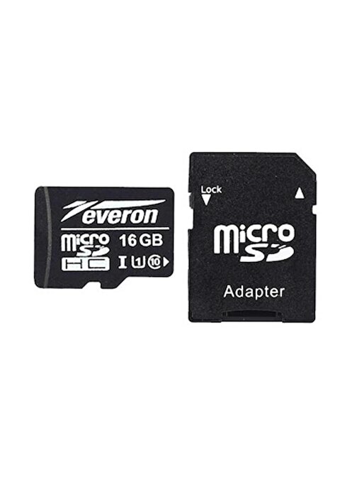 Everon 16 Gb Microsd-Hc U1 Class 10 Hafıza Kartı+Sd Adaptör