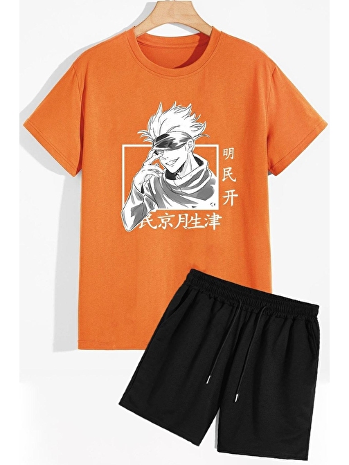 Anime Şort T-shirt Eşofman Takımı