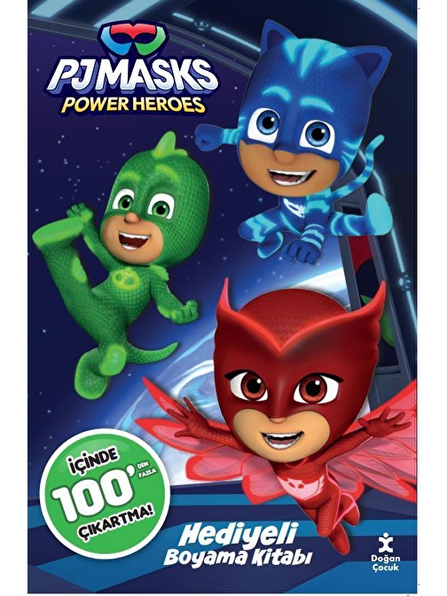 Pj Masks 100+ Çıkartma Hediyeli Boyama Kitabı