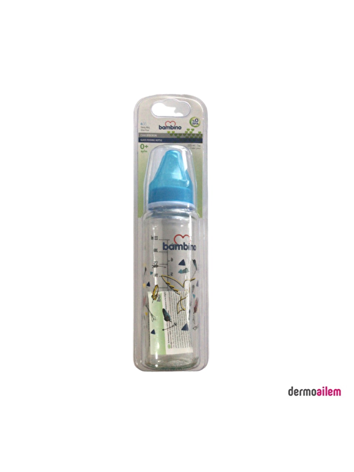 Bambino Cam Biberon 225 Ml Figürlü Mavi B012